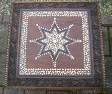 SUPERB  RARE  INDIAN HOSHIAPUR INLAID FOLDING SIDE  TABLE