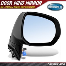 Electric Door Wing Mirror Drivers Side for Citroen C4 Picasso 2007-2013 Heated