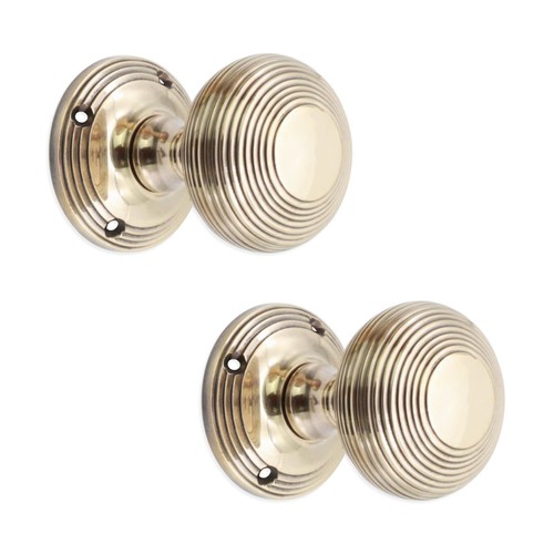 Door knobs pair vintage aged - vintage,