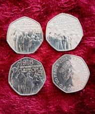 4 X 50p Pieces 2018  Peoples