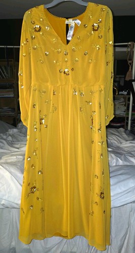 Stunning mustard sequined - stunning,