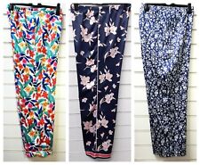 LADIES QUALITY SATIN PYJAMA BOTTOMS PANTS SIZES 6-32 VARIOUS COLOURS
