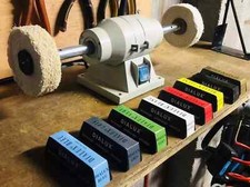 Metal Polishing Buffing Machine - Bench Buffer Polisher Steel Alloy Aluminium