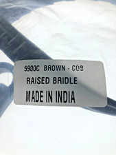 Raised Leather Bridle - dark