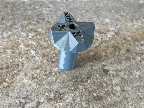 Silver fuel gas tap lever - silver,