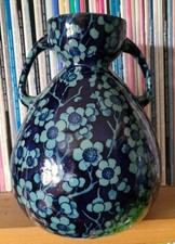 Rare Rhead Wood & Sons 'Prunus' Vase Unusual Colour c1912 Antique
