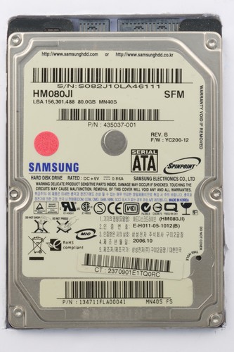 Samsung hm080ji 80gb sata - 2.5",