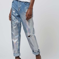 Topshop Hayden Moto Iridescent