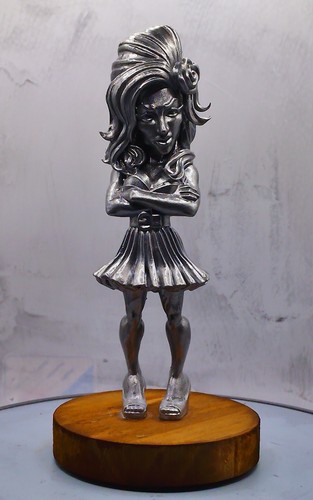 Amy winehouse statue metalic - statue-,
