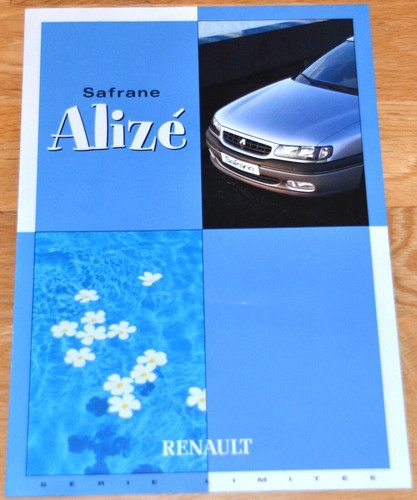 Renault safrane alize brochure - renault,