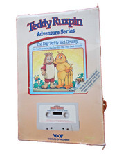 Playskool Teddy Ruxpin Adventure Series Book & Cassette The Day Teddy Met Grubby