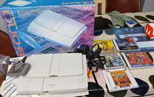 PC Engine DUO-R Console system PI-TG10 Boxed-CIB Tested+5 GAMES HuCARD CD-ROM