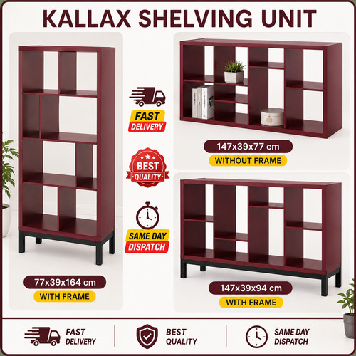 New ikea kallax brown red - new,