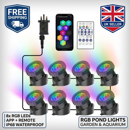 Rgb pond lights - pond, underwater