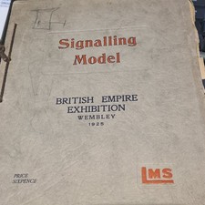 1925 LMSR Signalling Model Booklet British Empire Exhibition Wembley 1925 