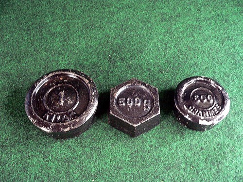 Three vintage metric - three, round