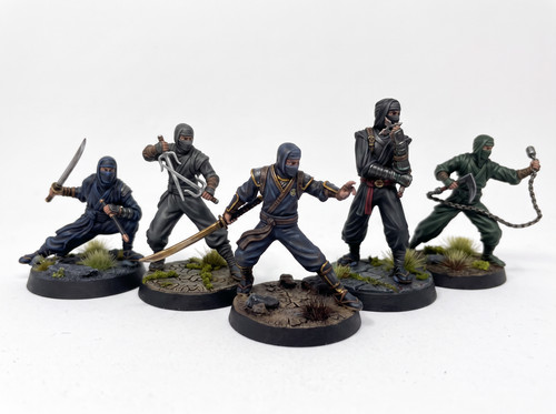 Ninjas unpainted 28mm - unpainted,
