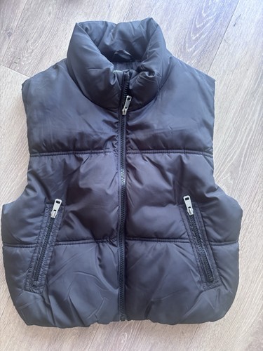 Girls black gillet age - girls,