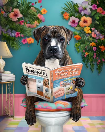 Staffordshire bull terrier - terrier, on