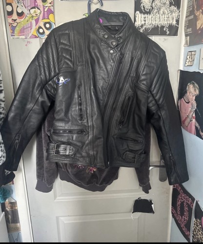 Iconic retro leather motorbike