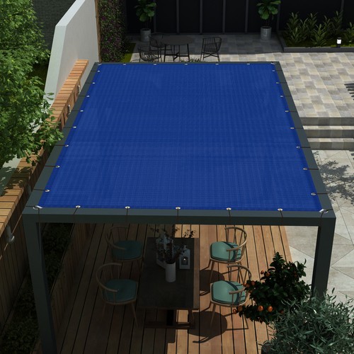 Blue sun shade sail - blue,