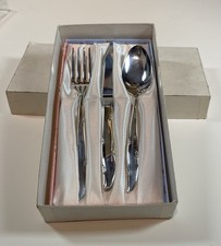 Vintage Oneida Community Plate “Carousel” 3 Piece Child Set- Knife, Fork & Spoon