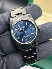 Rolex Oyster Perpetual 36 116000 Blue 2018 Box Paper Pvd (1055)