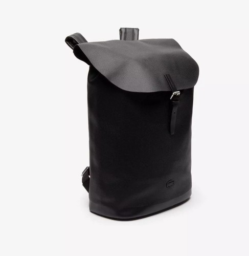 Lacoste leather backpack with - lacoste,
