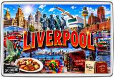 Liverpool Fridge Magnet Travel