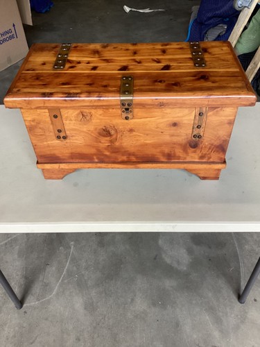 Vintage cedar wood hope chest - cedar,