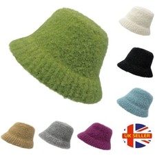 New Fluffy Fur Bucket Hat For