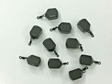 Carp Fishing Weights, Tackle, 10 x Square Swivel Leads 1.1oz - 3.0oz + FREE GIFT