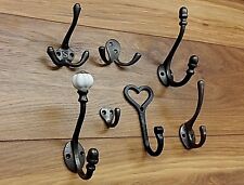 ANTIQUE VINTAGE STYLE CLASSIC CAST IRON COAT HOOKS