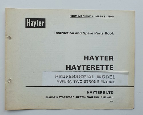 Hayter hayterette prof mower - hayterette,
