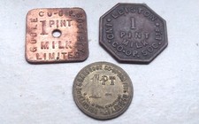 JOB LOT ..3x Different  CO-OPERATIVE SOCIETY LTD   TOKENS