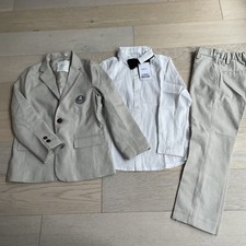 Next Boys Neutral Blazer Shirt