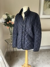 William Hunt Mens navy Quilted