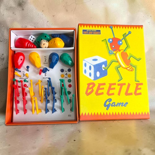 Retro range beetle dice game - range, |