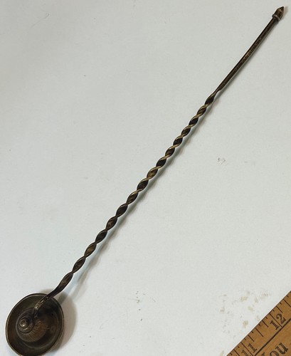 Vintage brass candle snuffer - vintage,