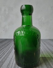 Large dumpy green glass