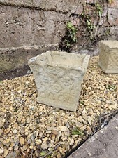 Pair Of Vintage Stone Concrete
