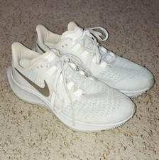 Nike Air Zoom Pegasus 37 White Silver Mesh BQ9647-101 Running Trainers Women S 4