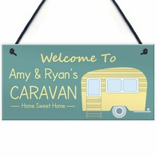 Caravan Door Sign Personalised