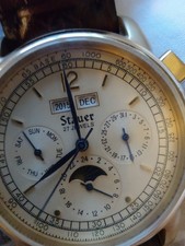 Rare Stauer 27 Jewel Triple