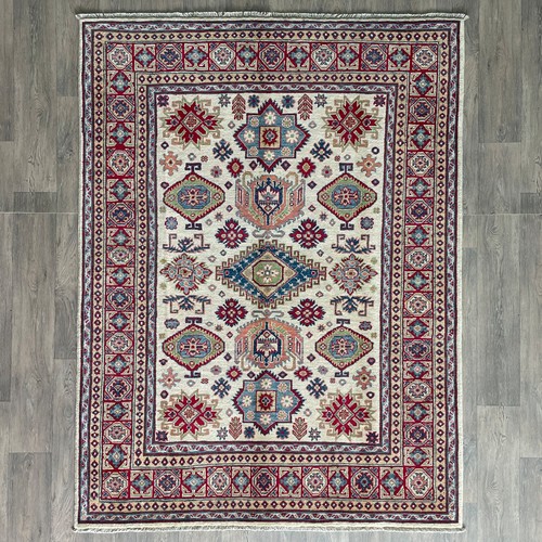 Cream afghan kazak - cream,