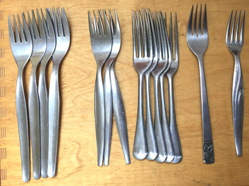 Job lot assorted forks - of, 15