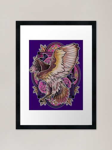 Red tail hawk framed - hawk,