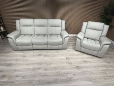 DOMINO Leather 3 Seater Sofa +