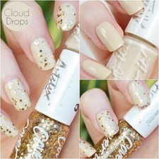 Models Own Nail Polish Artstix Cloud Drops AX009 Glitter Nails Duo Gold Glitter 