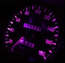 New Dash Cluster Gauges PINK